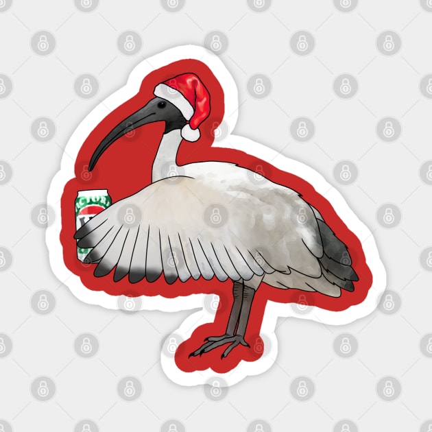 Bogan Bird Xmas Magnet by Meowmaddie