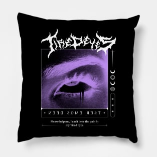 Tired Eyes STREETWEAR DESIGN Pillow