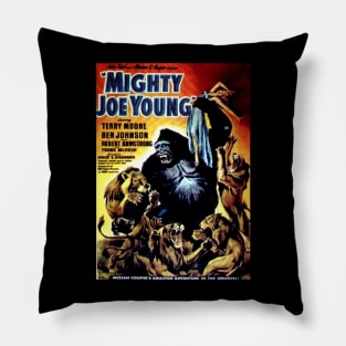 Classic Kaiju Monster Movie Poster - Mighty Joe Young Pillow
