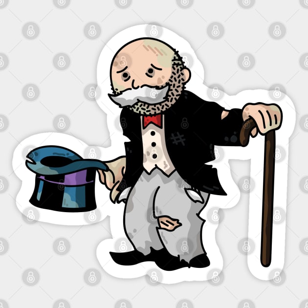 Monopoly Man Stickers for Sale