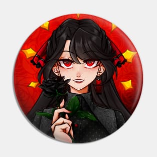 Black haired girl Pin