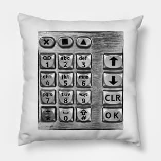 Retro callbox keypad Pillow