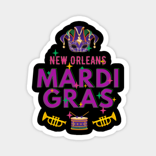 Mardi Gras Carnival New Orleans Magnet