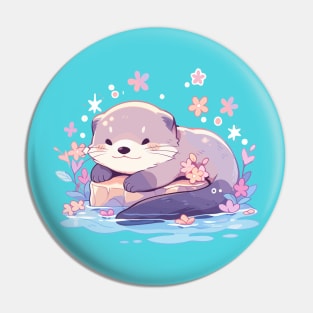 Happy Baby Sea Otter Pin