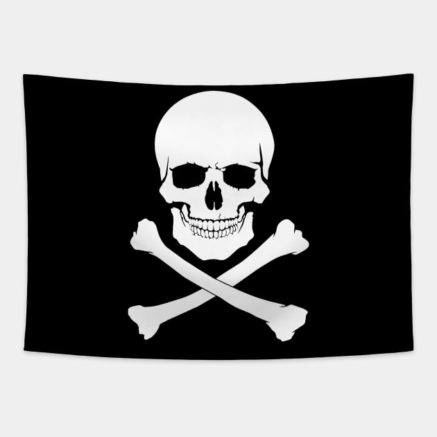 Pirate flag-Jolly Rojer Tapestry by Dimedrolisimys