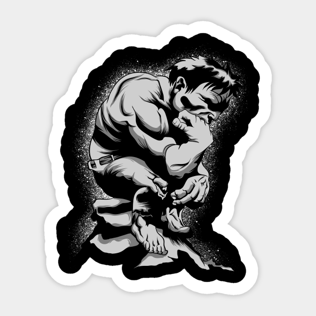 thinker Superhero  Sticker