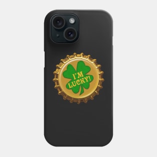 St. Patrick's Day Magnet and Sticker | I'm Lucky by Cherie(c)2022 Phone Case