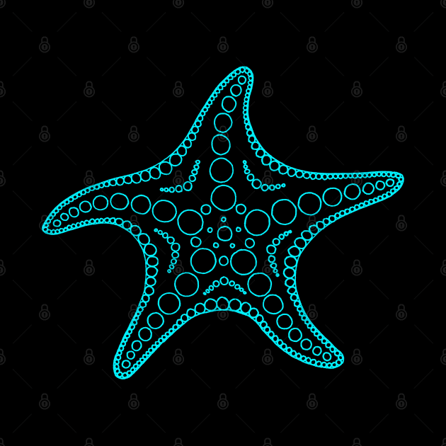 Starfish (blue/black) by calenbundalas