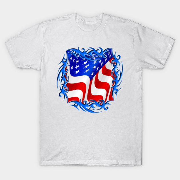 4th Of July Independence Day Usa Painting With Flag Of