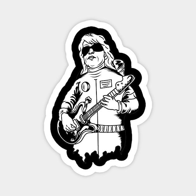 Astronaut Learn Guitar Magnet by hallonaut