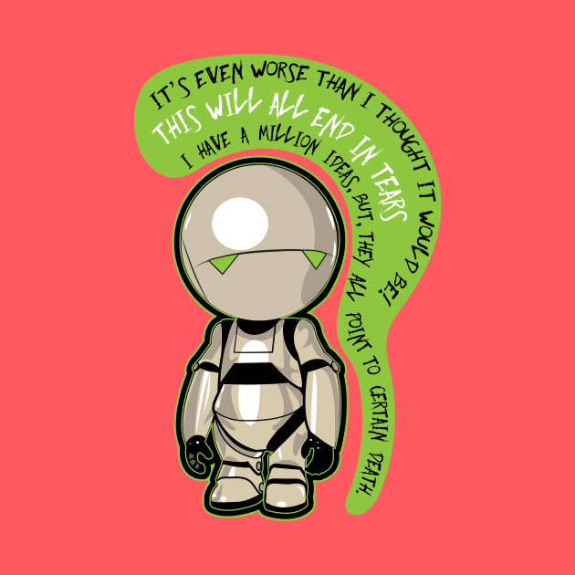 Marvin : the pessimist robot by VanyNany