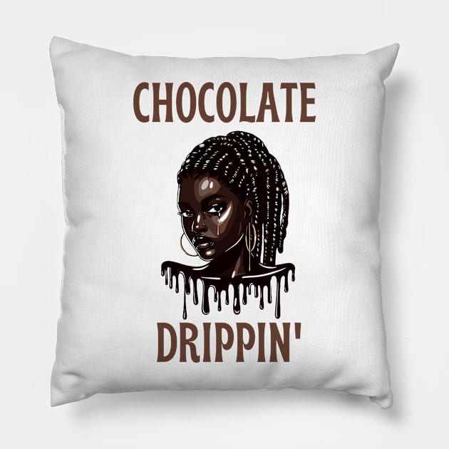 Chocolate Drippin' Pillow by Graceful Designs