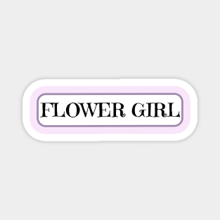 Flower girl on wedding day Magnet