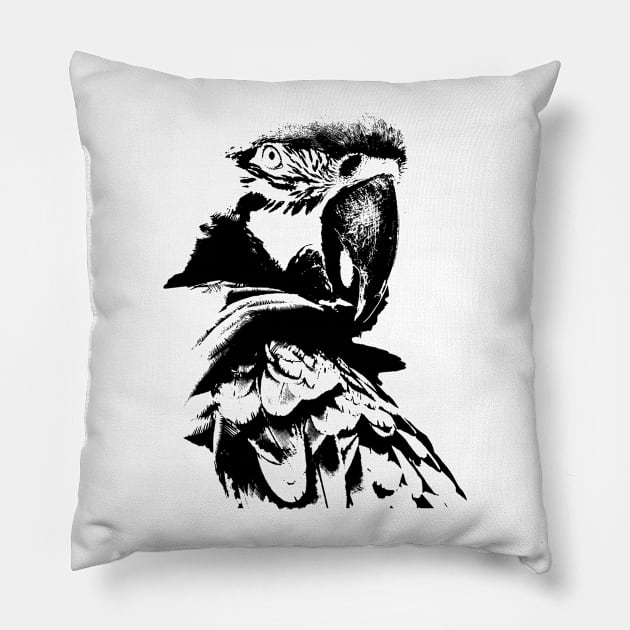 Parakeet t-shirt Pillow by hottehue