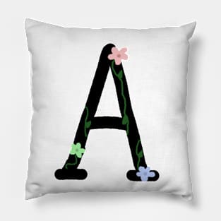 "A" Initial Pillow