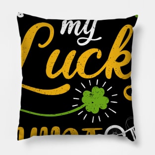 BMX This is My Lucky Shirt St Patrick's Day Pillow