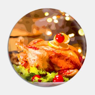 Thanksgiving Turkey Dinner Pin