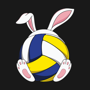 Happy Easter Volleyball Bunny Coach Gift T-Shirt