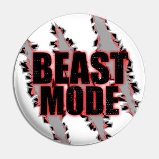 Beast Mode Claw Gym Fitness Design Pin