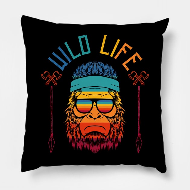 Wild life Pillow by Myartstor 