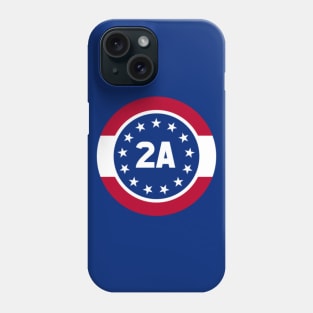 2A 2nd Amendment US Constitution Small Round Logo Phone Case