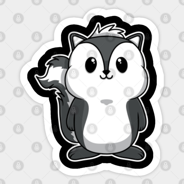Baby Skunk Cute And Cuddly Furry Forest Dweller Animals Skunks Sticker Teepublic