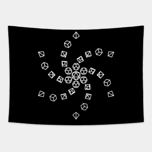 Spiral Polyhedral Dice Tapestry