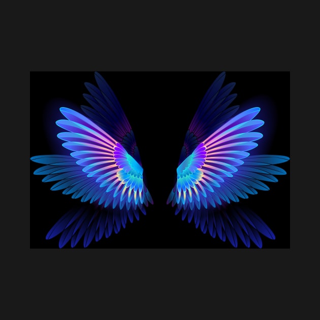 Glowing Hummingbird Wings by Blackmoon9