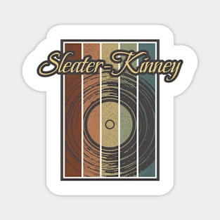 Sleater-Kinney Vynil Silhouette Magnet