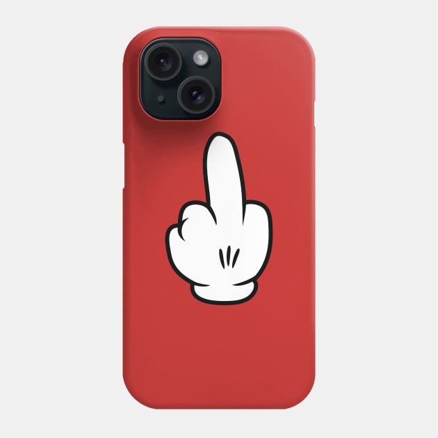 Cartoon Middle Finger Phone Case by DubyaTee