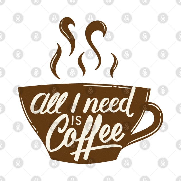 All I Need Is Coffee by HassibDesign