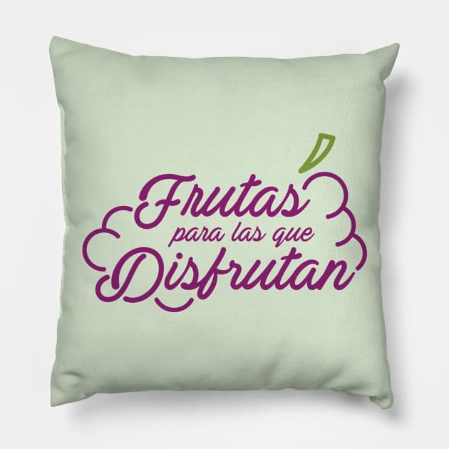 Frutas para las que disfrutan Pillow by Vicener