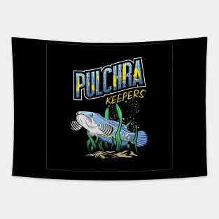 Channa fish | Channa Blue Pulchra | Predator Fish Keepers | Snakehead Fish Tapestry