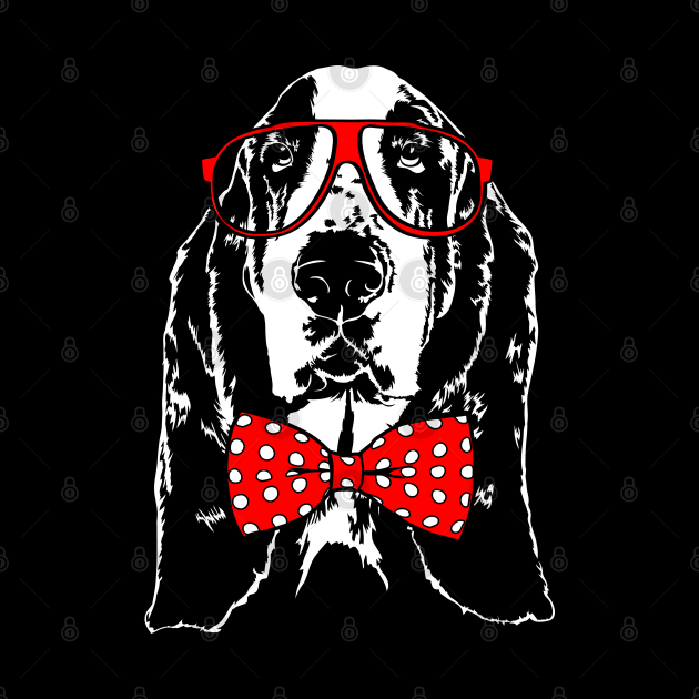 Funny Cute Basset Hound mom dog lover by wilsigns