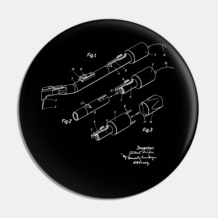 Dentist Drill Vintage Patent Drawing Pin
