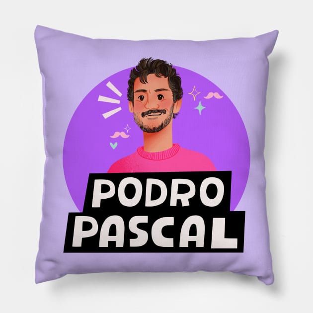 Podro Pascal New Logo Pillow by Podro Pascal