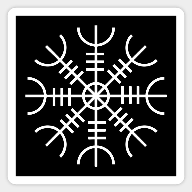 Helm Of Awe White Helm Of Awe Sticker Teepublic Uk