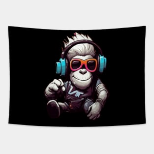 Crazy Cool Monkey Tapestry