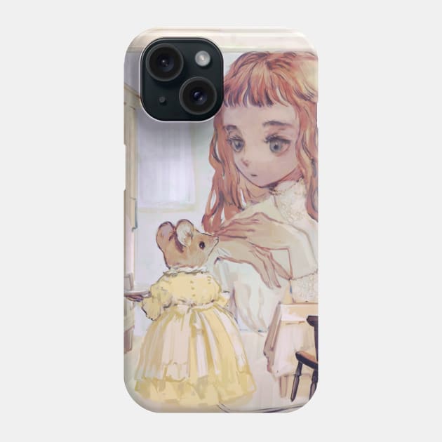 Mouse living in a dollhouse Phone Case by rt0no