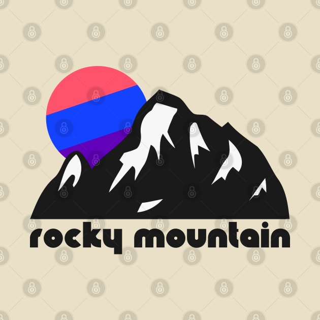 Retro Rocky Mountain ))(( Tourist Souvenir National Park Design by darklordpug