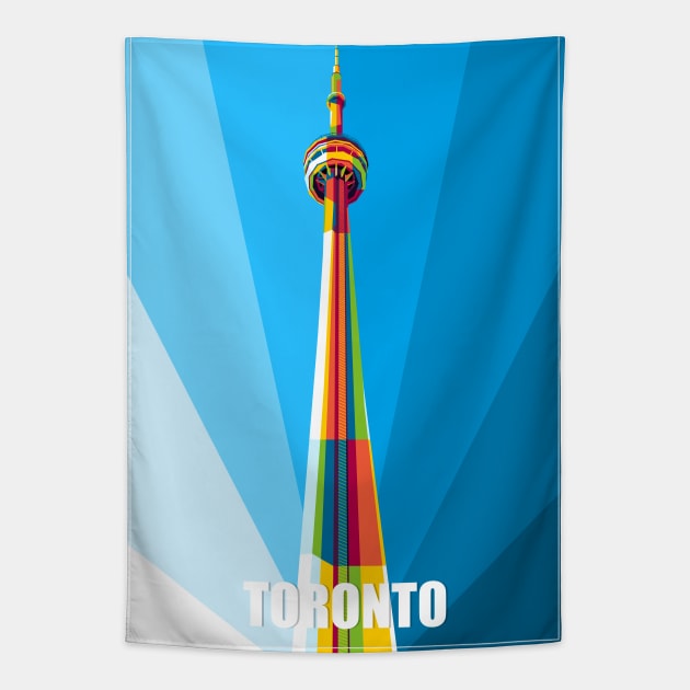 CN Tower Tapestry by wpaprint