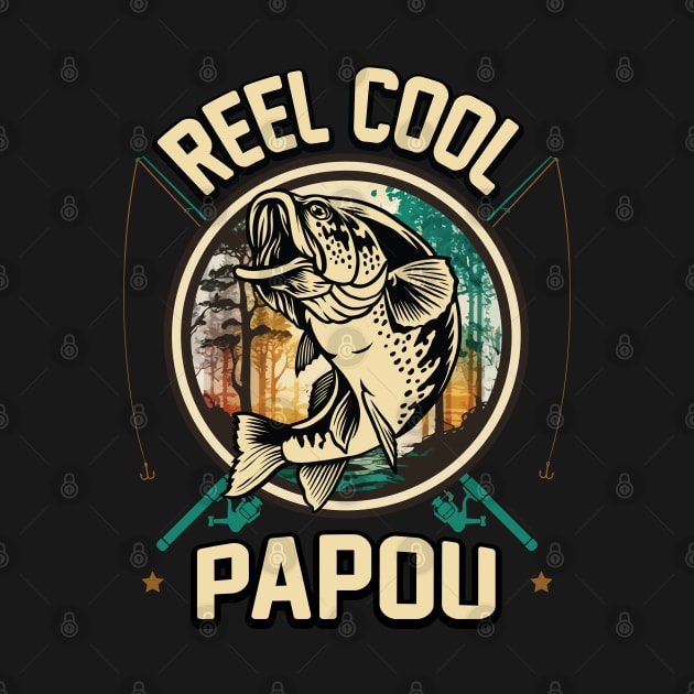 Reel Cool Papou Fishing Gift by ryanjaycruz