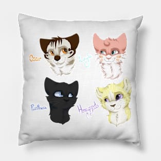 cutiecats t-shirt Pillow