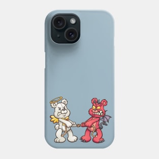 Angel and Devil Teddy Bears Phone Case