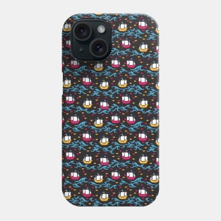 Colorful Sailing Marine Ship Adventure Pattern Phone Case