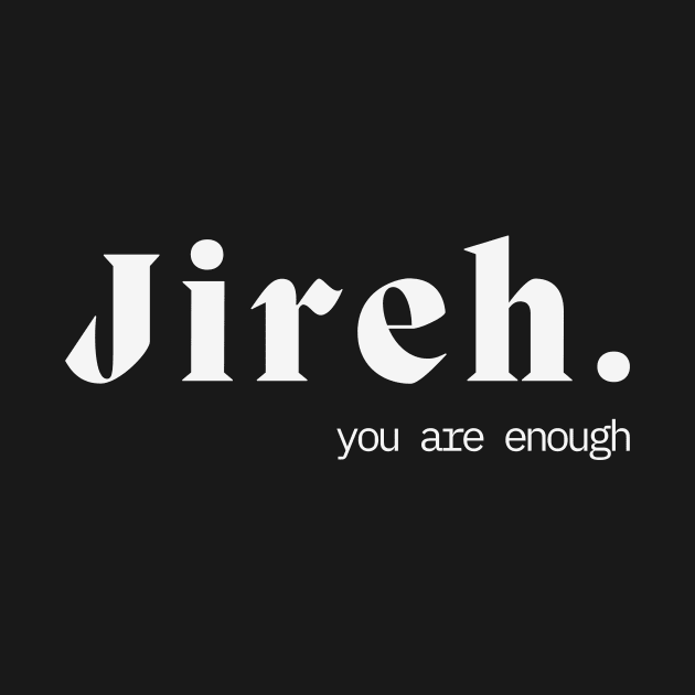 Jireh T Shirt Christian Apparel by Boriuano's Apparel Shop