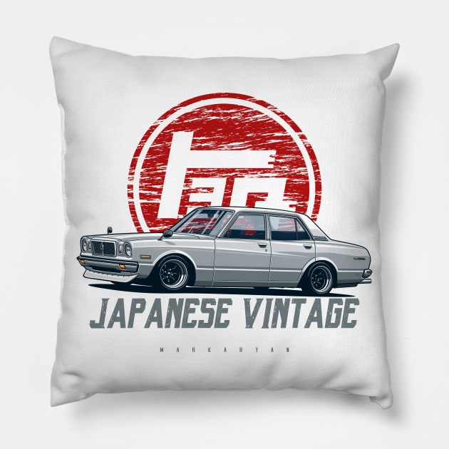 Japanese vintage Pillow by Markaryan