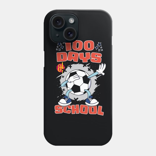 100 days of school featuring a dabbing Football #7 Phone Case by XYDstore