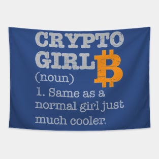Crypto Girl Tapestry