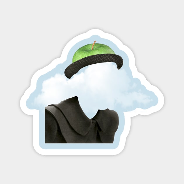 Digital Magritte Magnet by camibf